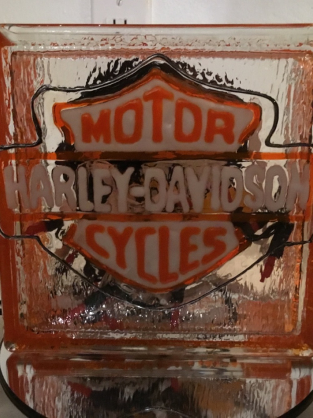 New Hand Painted Eagle Glass Light - Picture 6 of 6